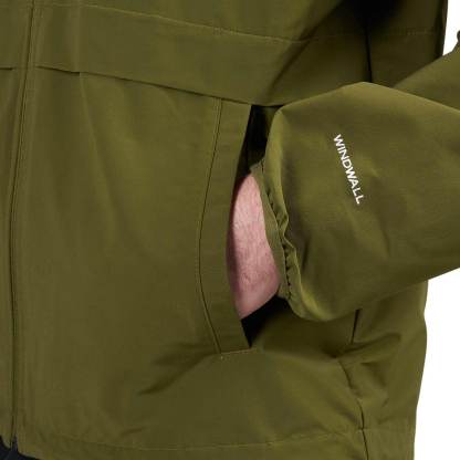 The North Face Veste coupe-vent facile (verte)