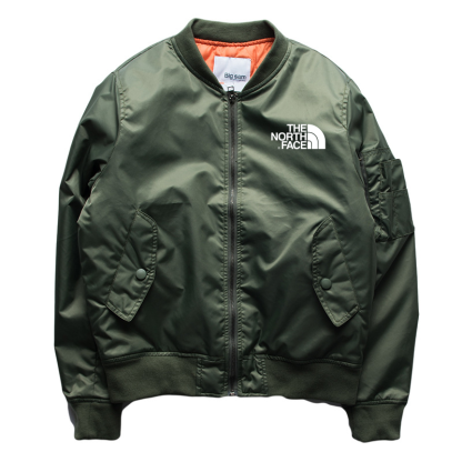 THE NORthtTH FACE-Veste de bombardier Air Force MA1 à col montant pour homme, veste de baseball en coton épais, automne et hiver