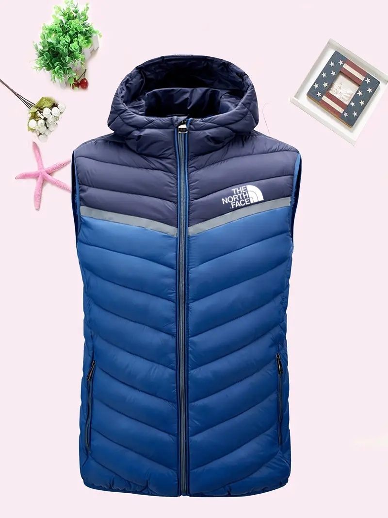 THE NORthtTH FACE-Sweat à capuche zippé à blocs de couleurs, veste décontractée sans manches pour femme, automne et hiver