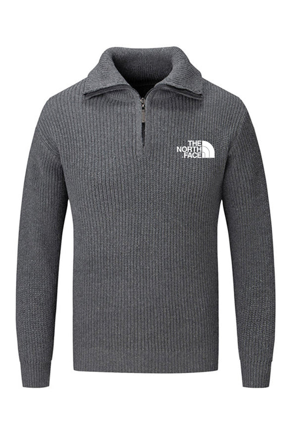 Jersey con cremallera y cuello simulado