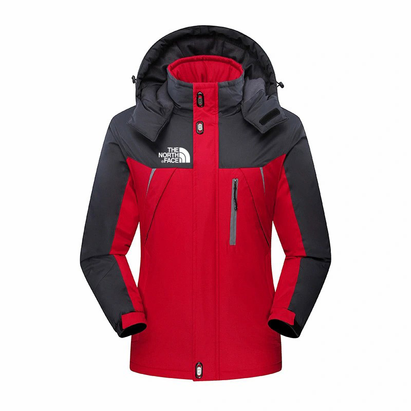 Men's Plush Warm Detachable Hooded Zipper Jumpsuit Coat