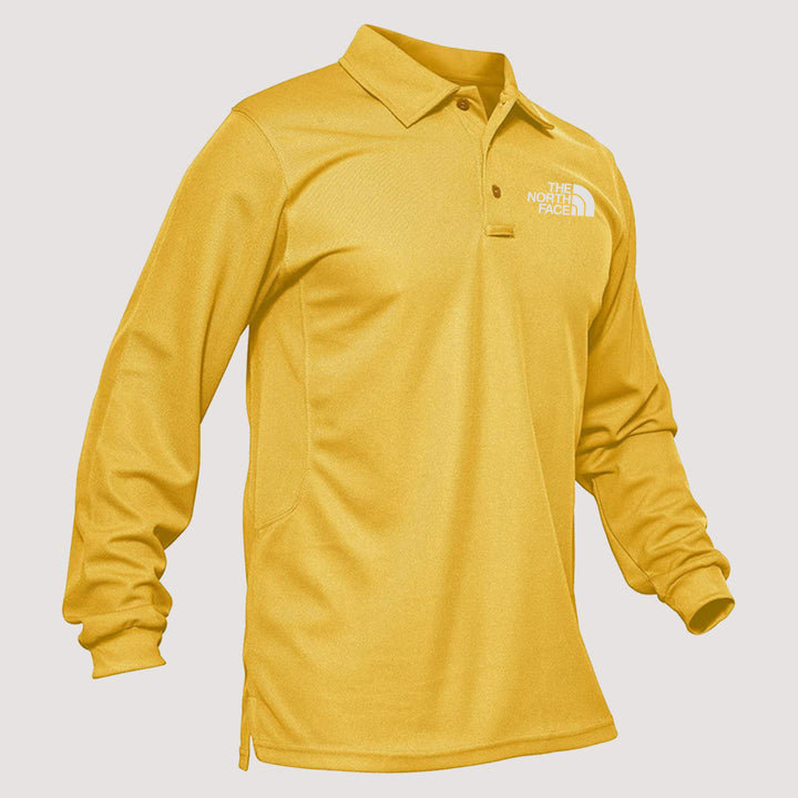 Men's Sport Long Sleeve Polo Quick Dry Performance Breathable Comfortable Jersey Golf Tennis Shirt
