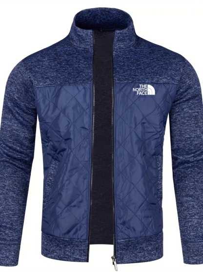 2024 THE NORthtTH FACE-Men's knitted cardigan jacket, autumn and winter casual stand-up collar full zipper jacket, long sleeve regular fit cardigan