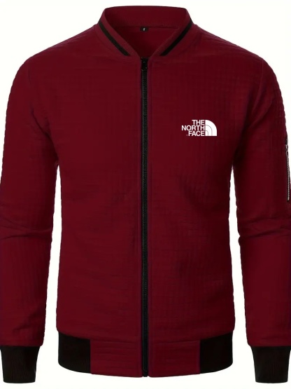 THE NORTH FACE - Cardigan à col montant et fermeture éclair pour homme, veste décontractée, chaude, tricotée, en polyester, couleur unie, légère et extensible, pour l'automne et l'hiver