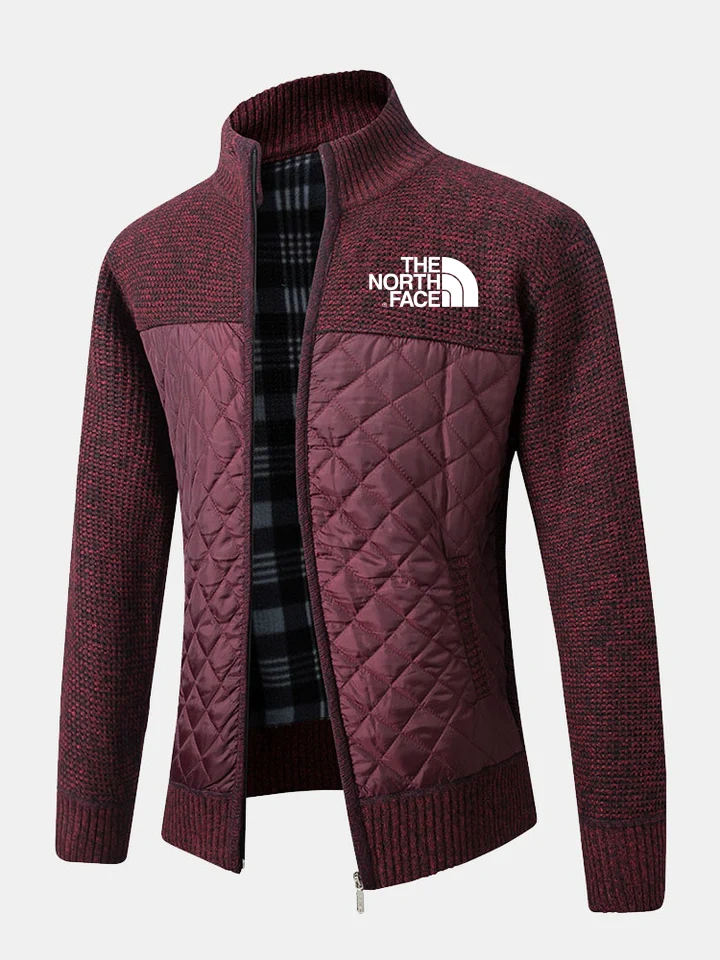 THE NORthtTH FACE-Pull zippé patchwork matelassé