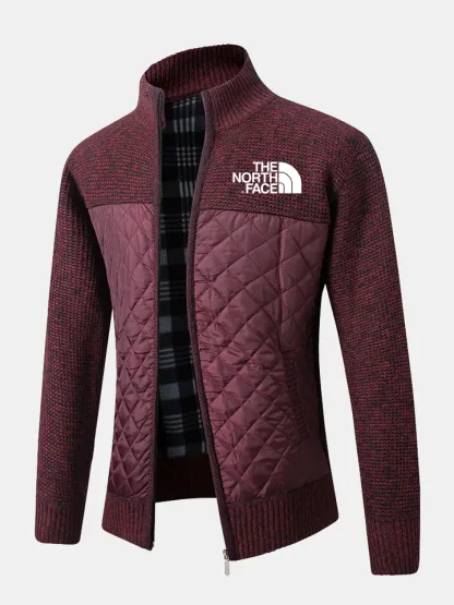 THE NORthtTH FACE-Pull zippé patchwork matelassé