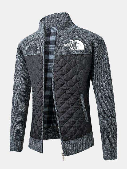 THE NORthtTH FACE-Pull zippé patchwork matelassé