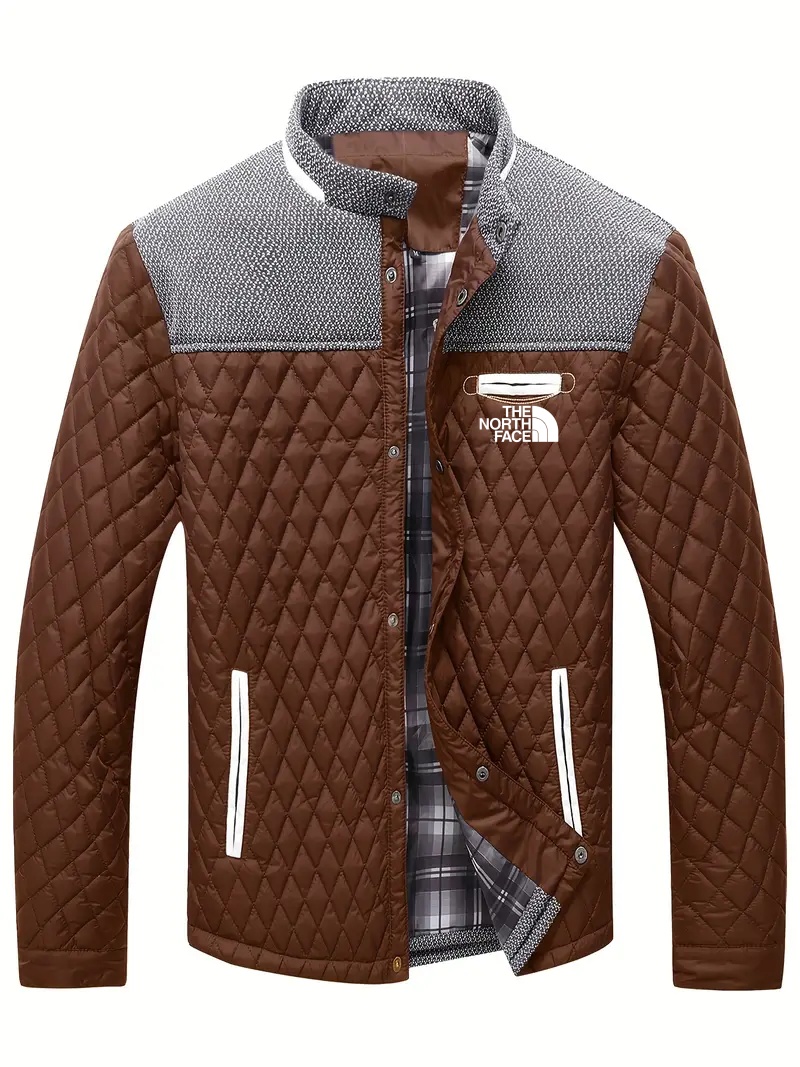 THE NORthtTH FACE-Veste matelassée d'hiver légère et chaude pour homme, vêtement d'extérieur décontracté à col montant