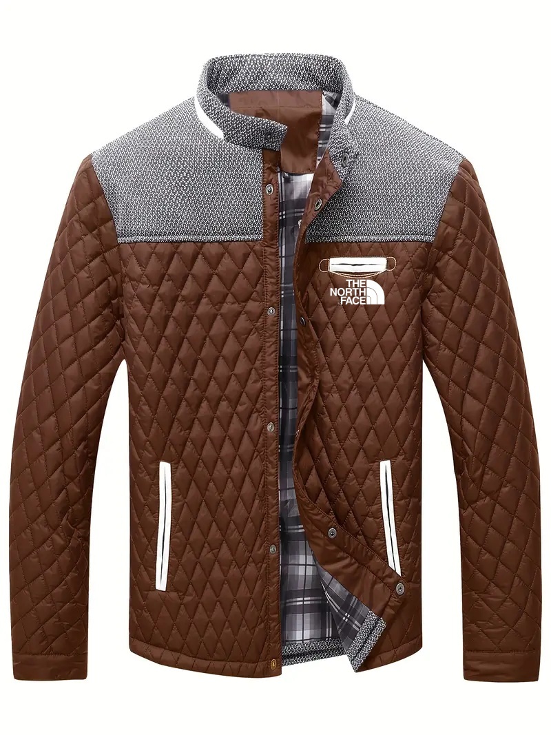 THE NORthtTH FACE-Veste matelassée d'hiver légère et chaude pour homme, vêtement d'extérieur décontracté à col montant