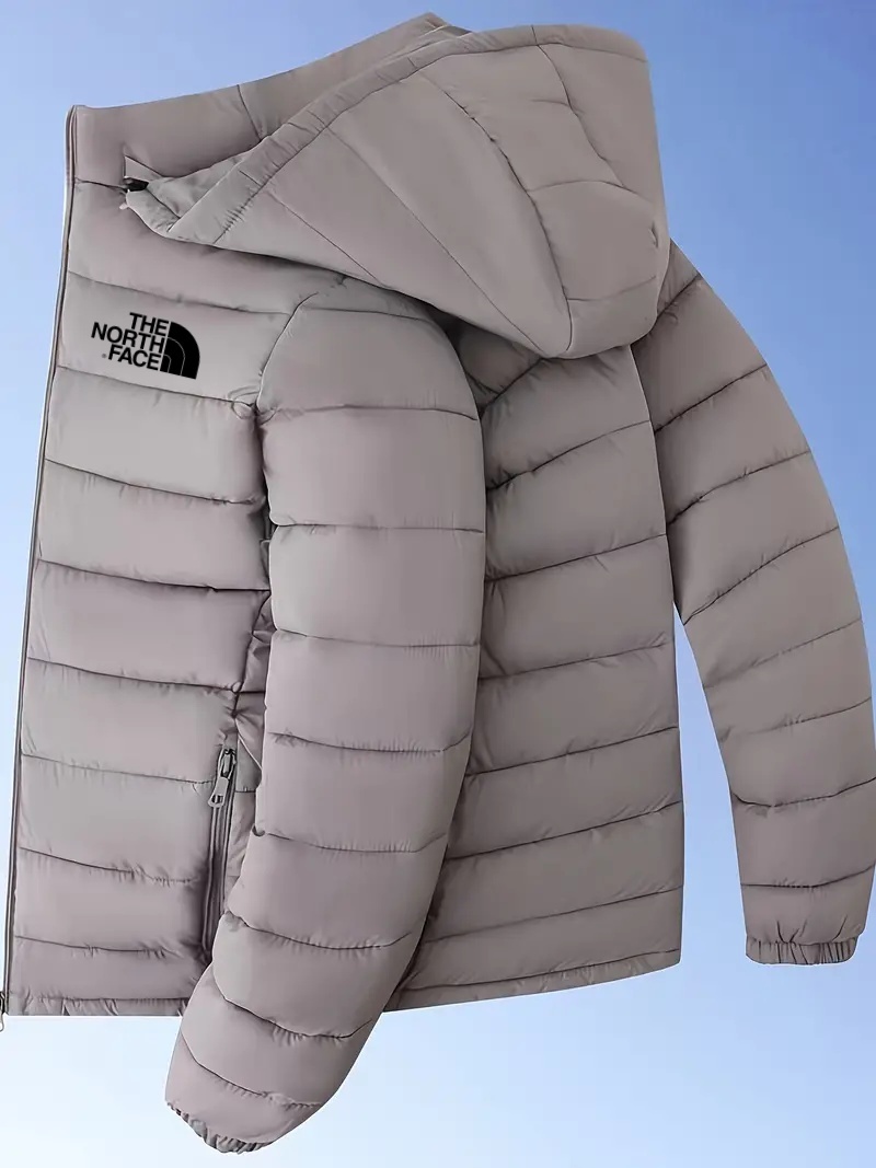 THE NORthtTH FACE-Doudoune ample pour homme avec poches, décontractée, respirante, fermeture éclair, manches longues, manteau chaud à capuche pour activités de plein air en hiver