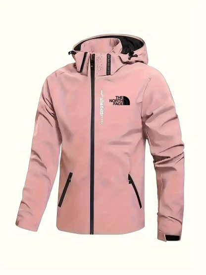 THE NORthtTH FACE Veste de sport à capuche pour homme, imperméable, coupe-vent, fermeture éclair, style décontracté, printemps, automne et hiver