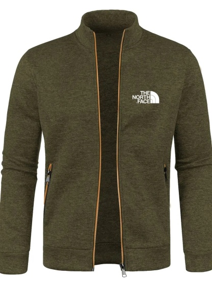 THE NORthtTH FACE-Veste décontractée mi-longue à fermeture éclair élastique pour homme, mode automne et hiver