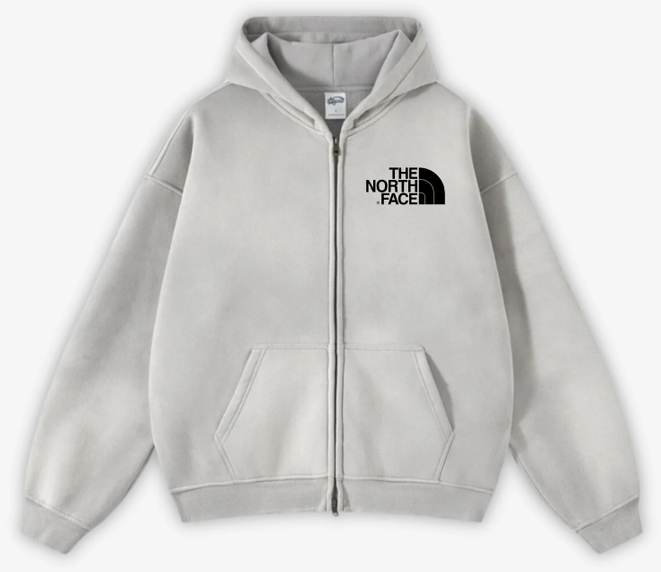 Sweat à capuche zippé délavé THE NORth FACE 2024