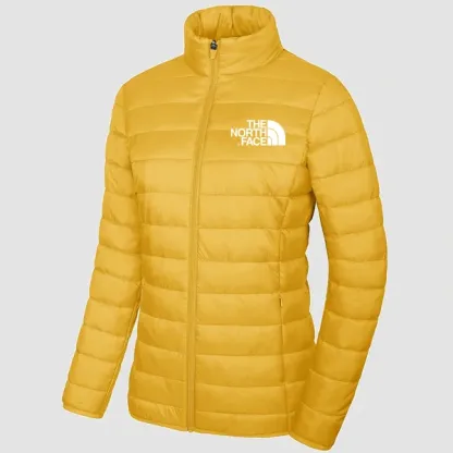 THE NORthtTH FACE - Doudoune légère pour femme, col montant, fermeture éclair intégrale, manteau d'hiver matelassé doublé
