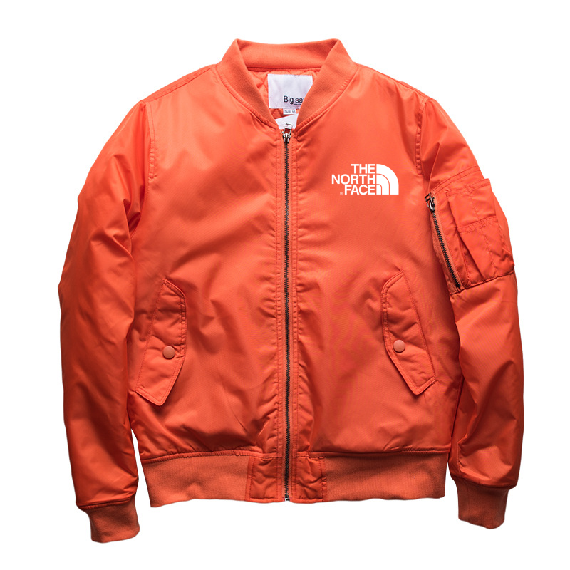 THE NORthtTH FACE-Veste de bombardier Air Force MA1 à col montant pour homme, veste de baseball en coton épais, automne et hiver