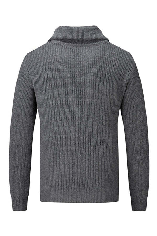 Jersey con cremallera y cuello simulado