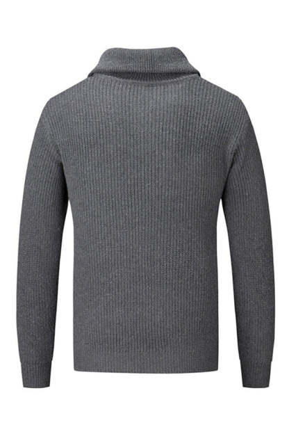 Jersey con cremallera y cuello simulado