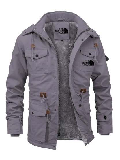 THE NORthtTH FACE-Veste de travail doublée polaire pour homme - Imperméable, à capuche, multi-poches, respirante, douce et résistante