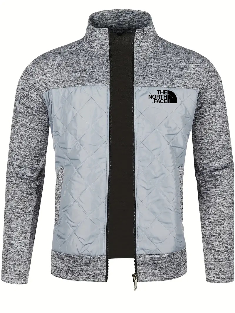 2024 THE NORthtTH FACE-Men's knitted cardigan jacket, autumn and winter casual stand-up collar full zipper jacket, long sleeve regular fit cardigan