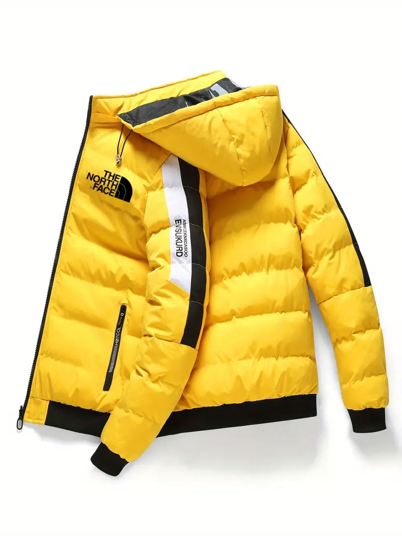 THE NORthtTH FACE-Doudoune à capuche pour homme - Veste d'hiver décontractée 100 % polyester monogramme coupe standard