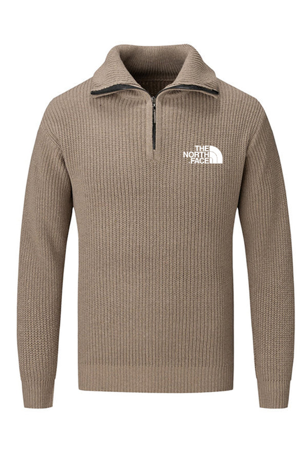 Jersey con cremallera y cuello simulado