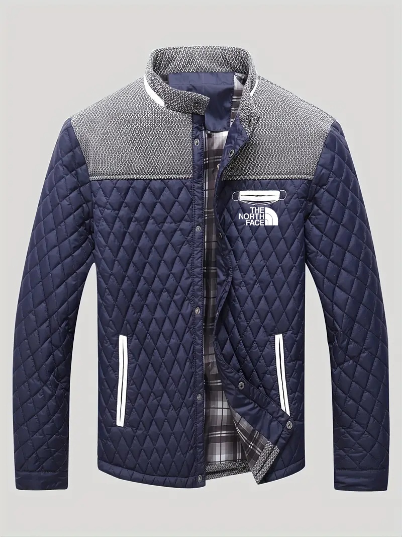 THE NORthtTH FACE-Veste matelassée d'hiver légère et chaude pour homme, vêtement d'extérieur décontracté à col montant