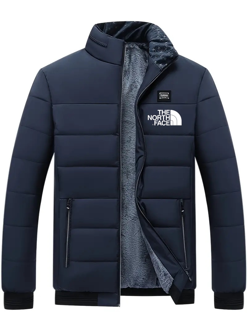 THE NORthtTH FACE Veste zippée pour homme, veste chaude en velours épais, automne et hiver