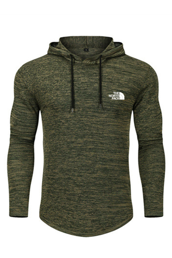 Suéter deportivo delgado de manga larga