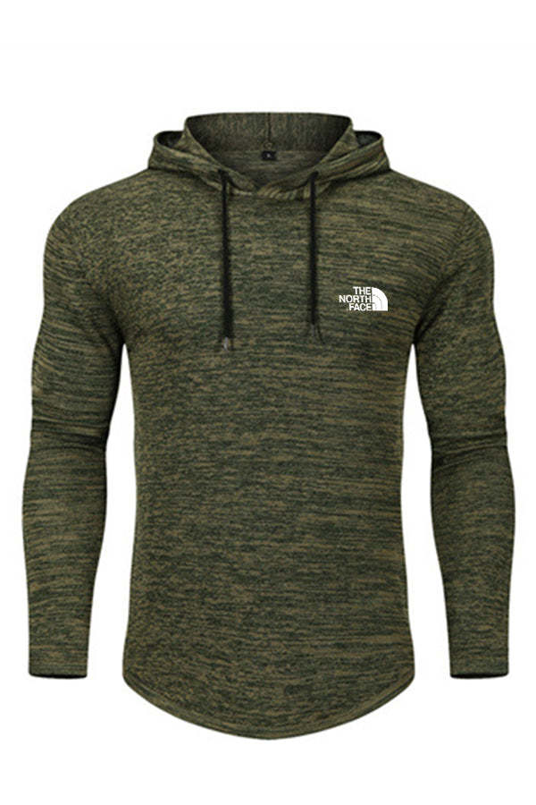 Suéter deportivo delgado de manga larga