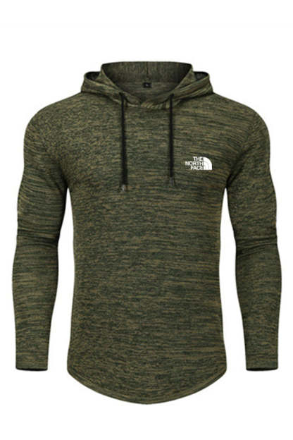 Suéter deportivo delgado de manga larga