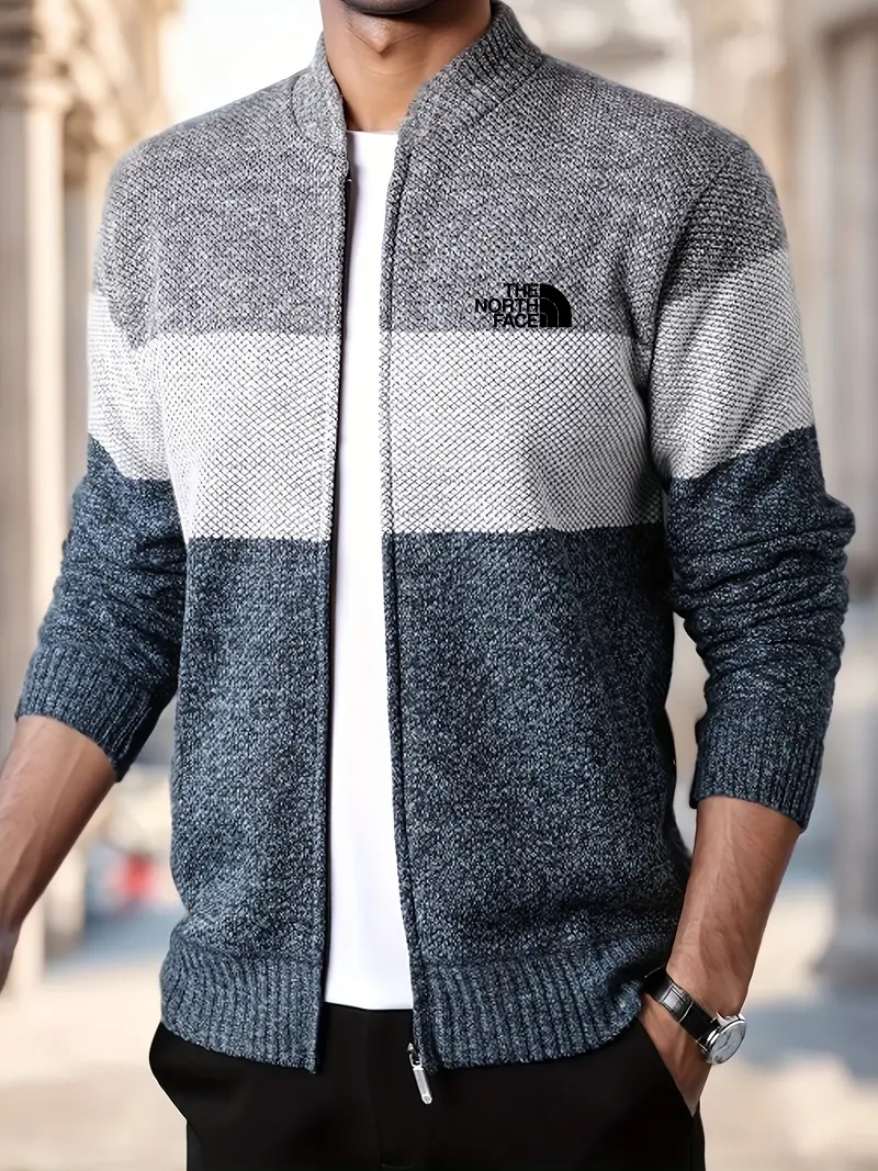 THE NORthtTH FACE-Veste de baseball doublée en polaire pour homme, vêtement d'extérieur décontracté et tendance pour l'hiver et l'automne