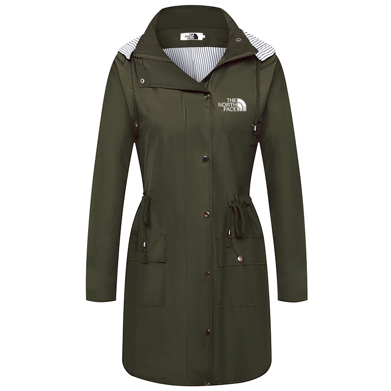 THE NORTH FACE Veste de pluie coupe-vent pour femme, imperméable, légère, à capuche, pour l'extérieur