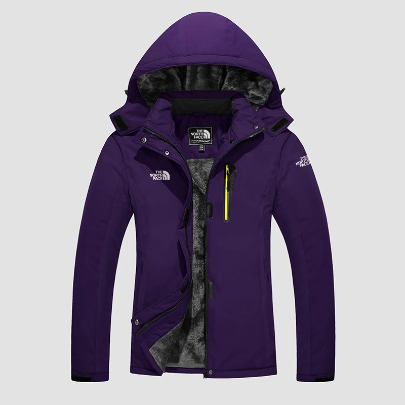 THE NORth FACE Manteaux d'hiver pour femmes Veste de ski imperméable doublée en polaire avec capuche