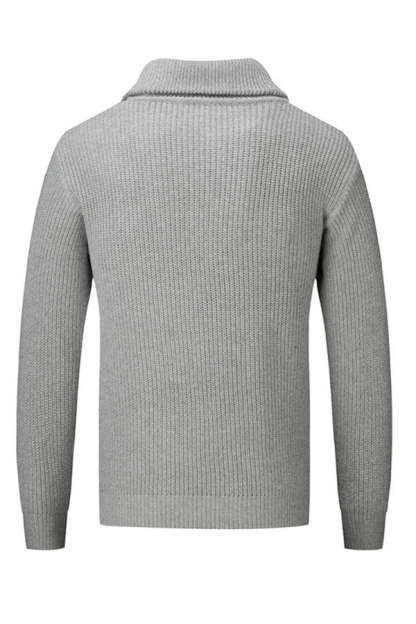 Jersey con cremallera y cuello simulado