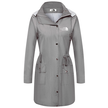 THE NORTH FACE Veste de pluie coupe-vent pour femme, imperméable, légère, à capuche, pour l'extérieur