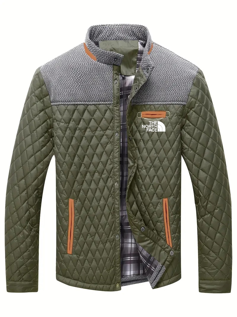 THE NORthtTH FACE-Veste matelassée d'hiver légère et chaude pour homme, vêtement d'extérieur décontracté à col montant