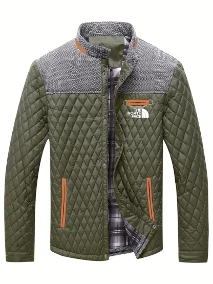 THE NORthtTH FACE-Veste matelassée d'hiver légère et chaude pour homme, vêtement d'extérieur décontracté à col montant