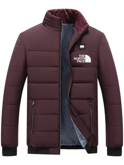 THE NORthtTH FACE Veste zippée pour homme, veste chaude en velours épais, automne et hiver