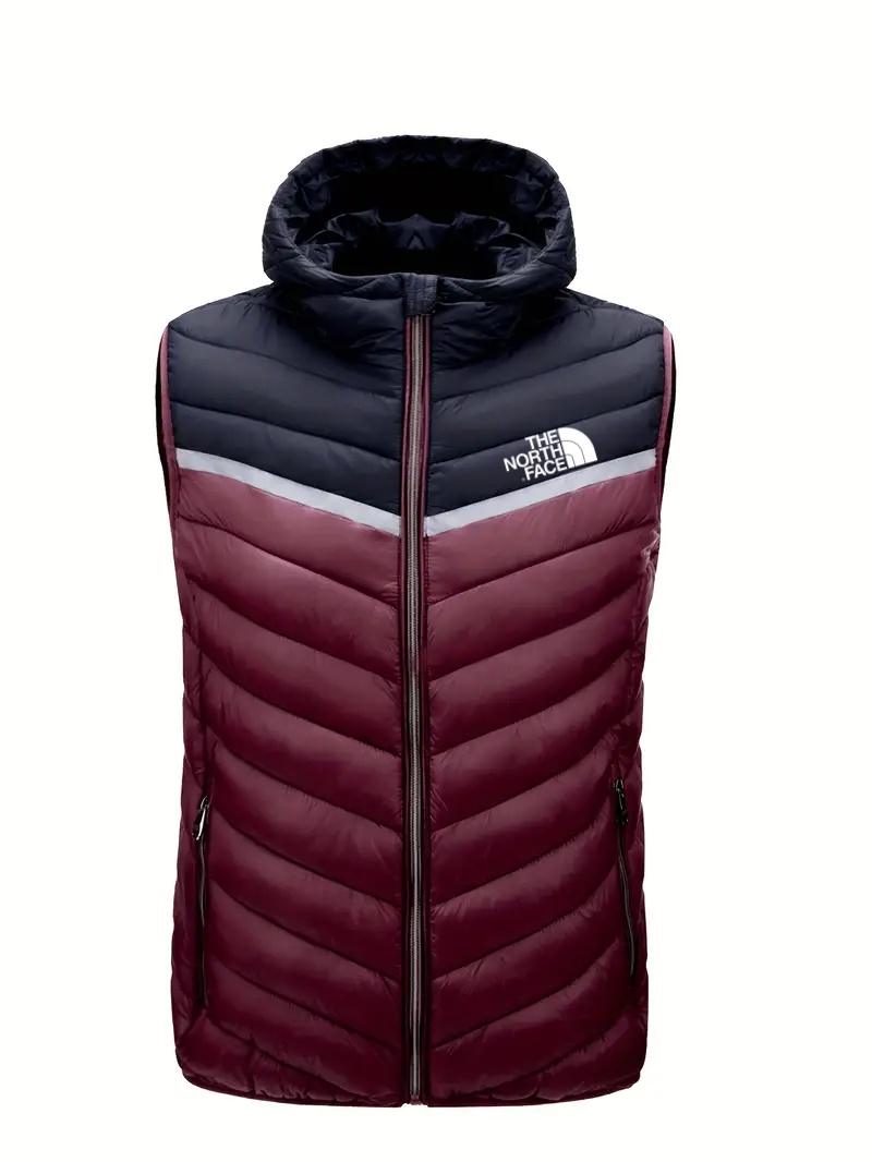 THE NORthtTH FACE-Sweat à capuche zippé à blocs de couleurs, veste décontractée sans manches pour femme, automne et hiver