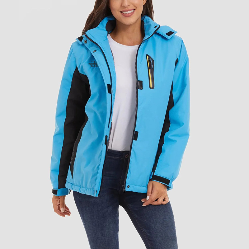 THE NORth FACE Manteaux d'hiver pour femmes Veste de ski imperméable doublée en polaire avec capuche