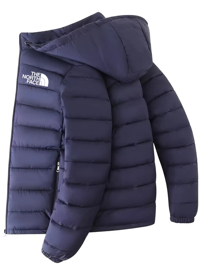 THE NORthtTH FACE-Doudoune ample pour homme avec poches, décontractée, respirante, fermeture éclair, manches longues, manteau chaud à capuche pour activités de plein air en hiver