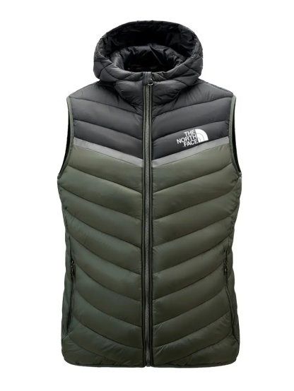 THE NORthtTH FACE-Sweat à capuche zippé à blocs de couleurs, veste décontractée sans manches pour femme, automne et hiver