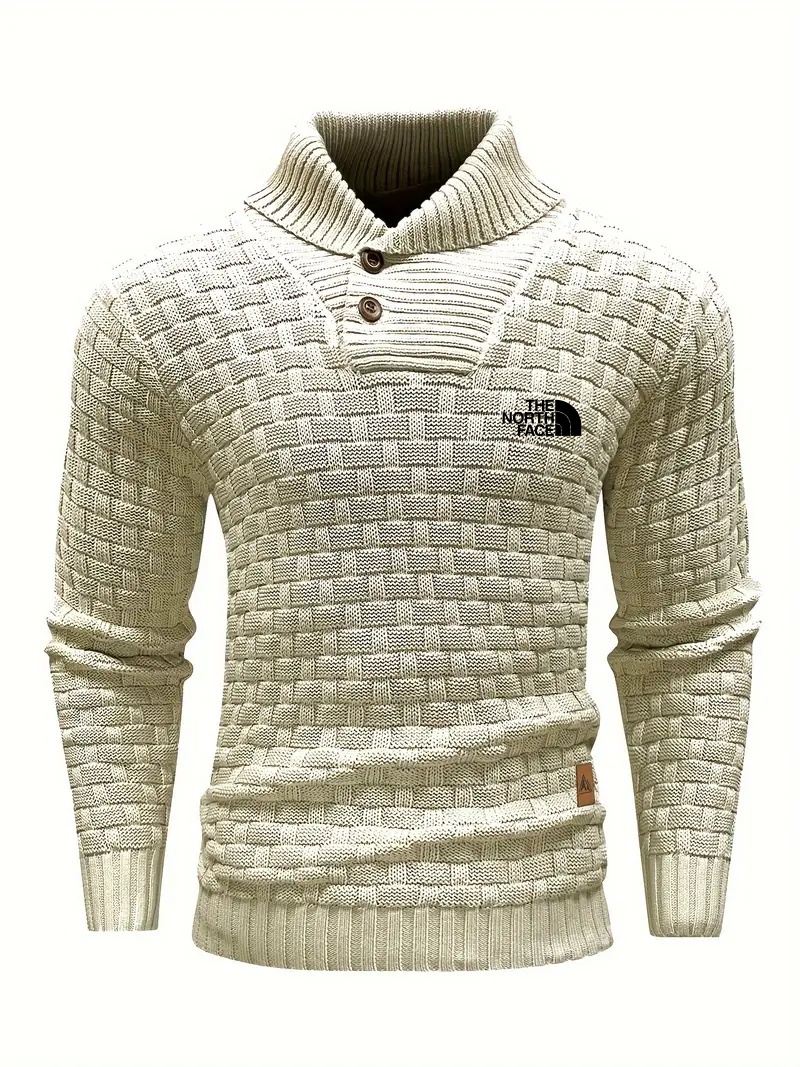 2024 THE NORthtTH FACE - Cardigan texturé en tricot tendance pour homme, cardigan à la mode et mature pour l'automne et l'hiver