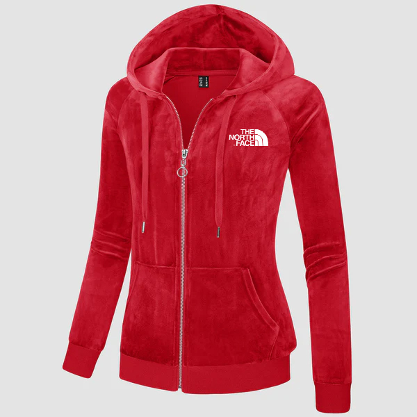 THE NORTH FACE - Veste à capuche en velours polaire pour femme, coupe slim