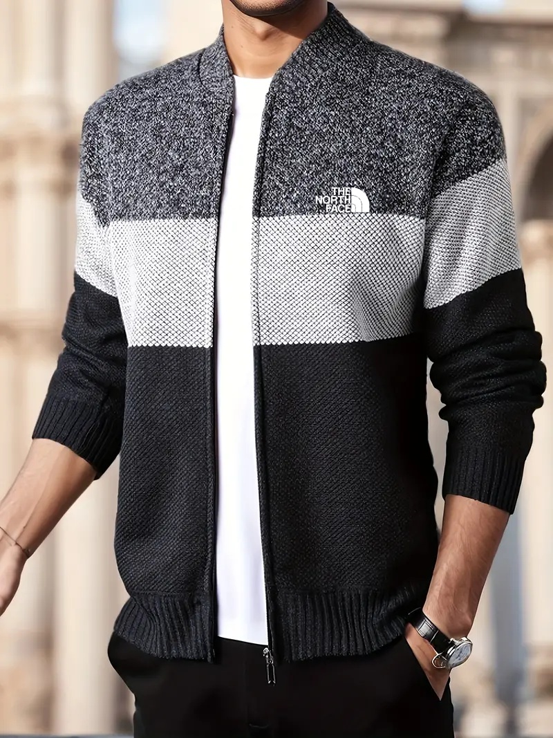 THE NORthtTH FACE-Veste de baseball doublée en polaire pour homme, vêtement d'extérieur décontracté et tendance pour l'hiver et l'automne