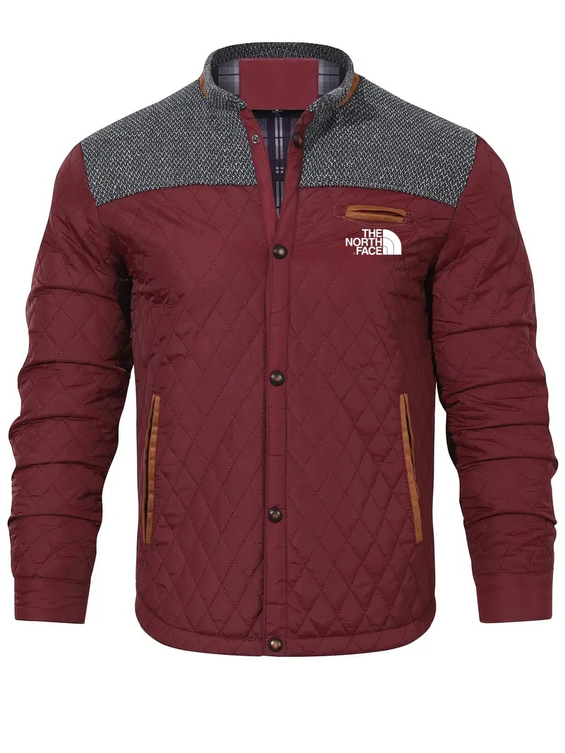 THE NORthtTH FACE-Veste matelassée d'hiver légère et chaude pour homme, vêtement d'extérieur décontracté à col montant