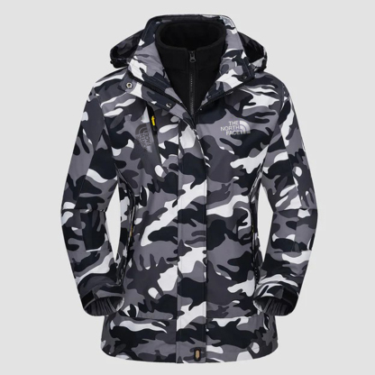 Abrigos de invierno para mujer, chaqueta de esquí de nieve 3 en 1, chaqueta de invierno polar resistente al agua y a prueba de viento, Parka