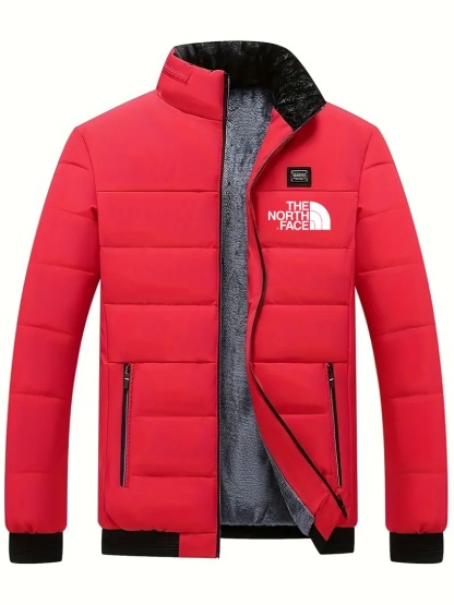 THE NORthtTH FACE Veste zippée pour homme, veste chaude en velours épais, automne et hiver