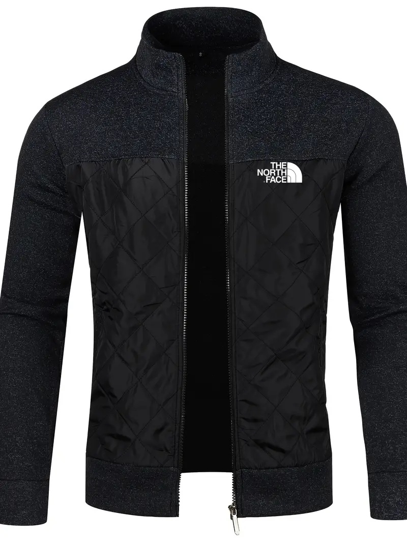 2024 THE NORthtTH FACE-Men's knitted cardigan jacket, autumn and winter casual stand-up collar full zipper jacket, long sleeve regular fit cardigan