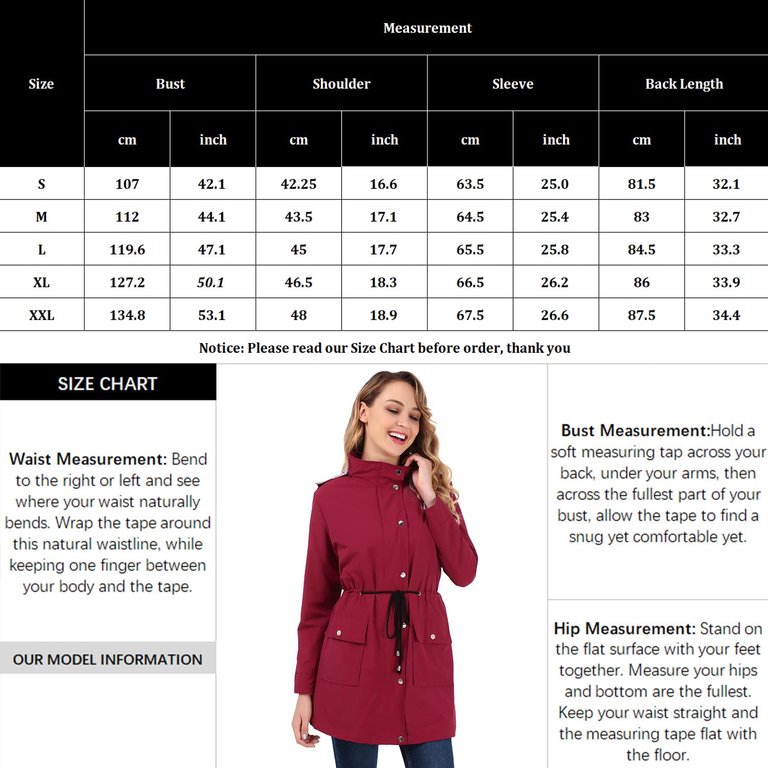 THE NORTH FACE Veste de pluie coupe-vent pour femme, imperméable, légère, à capuche, pour l'extérieur